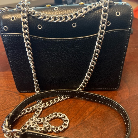 Coach Min Clare Black with rivets Women's Bag - Picture 2 of 5